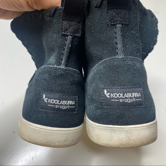 Koolaburra by UGG Rylee Suede Leather Mini Boots Black 10 - Picture 7 of 8